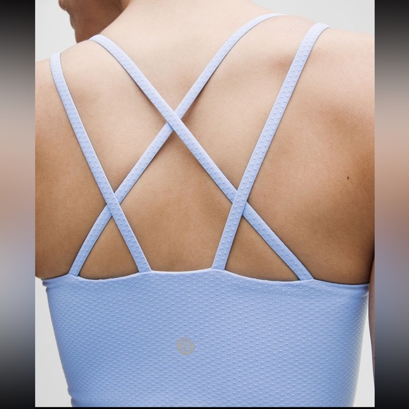 Lululemon Sinatra Blue Like a Cloud Longline Bra B/C *Dot - Picture 12 of 13